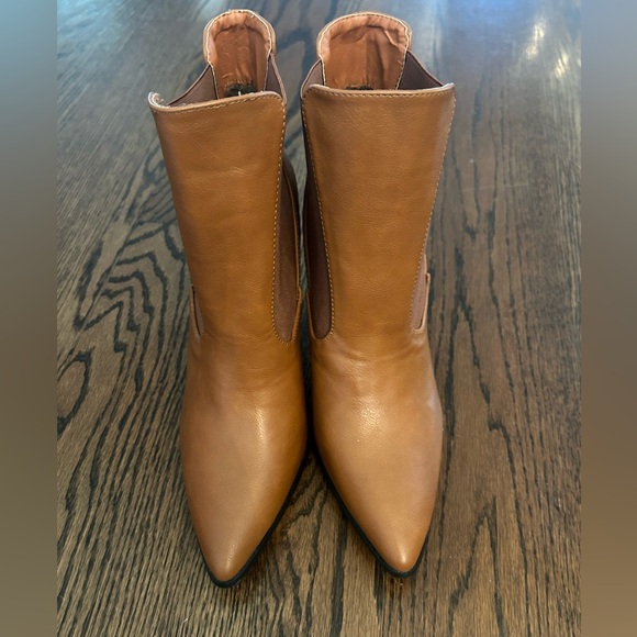 Sheln heel booties, camel color, size 41 (7.5) - Picture 1 of 4